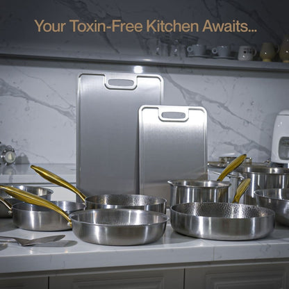 Titan Chop® Certified Pure Titanium Cutting Board